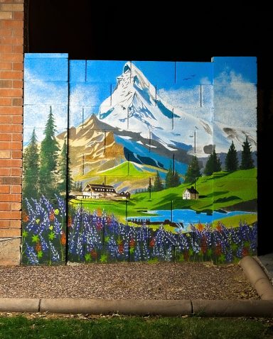 Matterhorn Wall Mural brings beauty to the desert